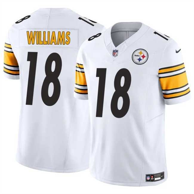 Men & Women & Youth Pittsburgh Steelers #18 Mike Williams White 2024 F.U.S.E. Vapor Untouchable Limited Stitched Jersey